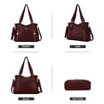 thumbnail image 4 of Angel Kiss Handbags for Womens Top-Handle Hobo Purse Roomy Casual Shoulder Bags PU Tote Satchel Purse for Womens, 4 of 5