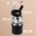 thumbnail image 3 of 304 Stainless Steel 1.2L Insulated Lunch Box - 3 Compartment Leak-Proof Bento with Foldable Spoon, Keeps Food Hot/Cold, for Office & Adults, White, 3 of 6