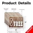 thumbnail image 2 of Gluten Free Yard Sign 10 Pack of 12 Inch x 16 Inch Single Sided Weatherproof Heavy-Duty Plastic with Stake | Healthy Living, Dietary Options, Grocery Promotions | Made in USA, 2 of 7