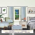 thumbnail image 3 of Lined-Gray  Tab Top  Sheer Sari Cafe Curtain / Drape - 43W x 24L - Piece, 3 of 4