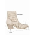 thumbnail image 4 of Artisole Woven Pleather Block Heel Boots, 4 of 10
