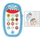 thumbnail image 5 of Telefono Inteligente de Juguete Hugo 3 Luces para Dentición de Bebé Azul, 5 of 6