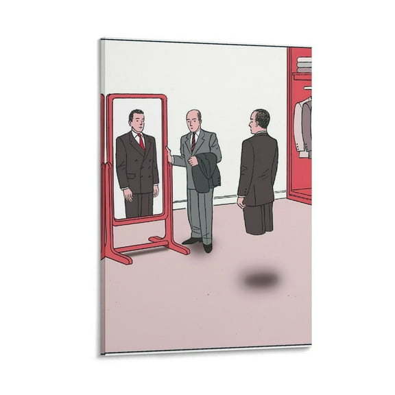 Poster Guy Billout Drawing Canvas Poster Wall Art Picture Prints Hanging Photo Gift Decor Home Posters Artworks 16x24inch(40x60cm)