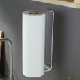 thumbnail image 2 of YIGII Acrylic Paper Towel Holder Wall Mount Adhesive Paper Towel Hanger Under Cabinet Kitchen Paper Towel Rack Holder-Clear, 2 of 6