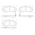 thumbnail image 4 of Brembo P56106N Premium NAO Ceramic OE Equivalent Pad, 4 of 4
