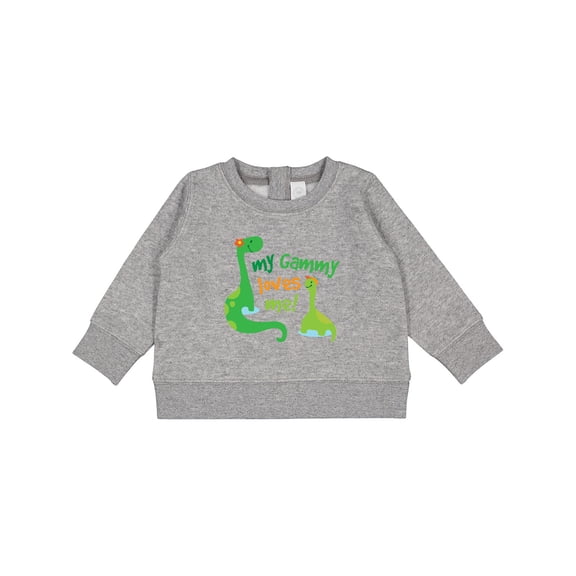 Inktastic My Gammy Loves Me Grandson Dinosaur Baby Sweatshirt