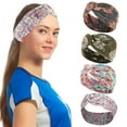 thumbnail image 4 of 4PCS Boho Headbands for Women Bohemian Flower Printed Yoga Headband Sports Headband Workout Headband, 4 of 7