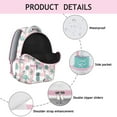 thumbnail image 4 of "Flamingo Backpack Gift Idea - Cute Waterproof School Bag, 15 Inch Laptop Bookbag for College Women & Men", 4 of 6