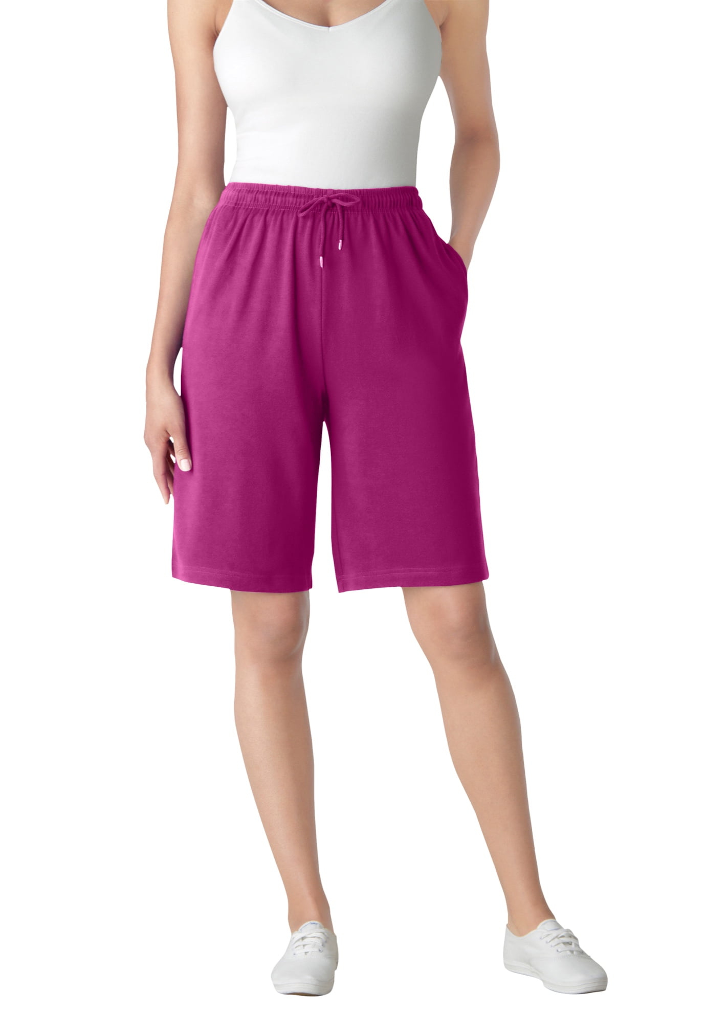 Woman Within Women's Plus Size Sport Knit Short Short