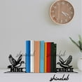 thumbnail image 2 of Shinelab Duck Metal Bookends, Duck Art Desk Decor, Animal Book End 12952, 2 of 5