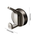 thumbnail image 3 of Gancho con ventosa para puerta, soporte de baño con doble gancho, impermeable, no metálico, diseño de montaje en pared, para cocina y baño, agarre resistente, inoxidable, ideal para viajes,, 3 of 8