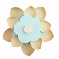 thumbnail image 1 of Naiovety Caja de aperitivos giratoria Bloom, diseño de flores, almacenamiento de alimentos dulces, organizador de joyas, caja de frutos secos Almacenamiento y organización del hogar azul 27x13cm, 1 of 6