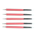 thumbnail image 2 of 5pcs Clay Ball Styluses Silicone Clay Sculpturing Pens Tools Clay Non-slip Portable Nail Sculpture Tools, Red, 2 of 7