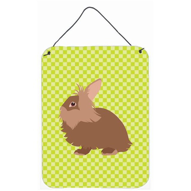 Carolines Treasures BB7786DS1216 Lionhead Rabbit Impressions Murales Ou de Porte Vertes
