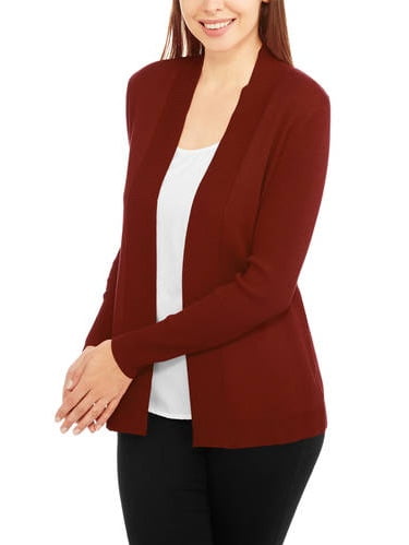 Women's Rib Trim Cardigan - Walmart.com