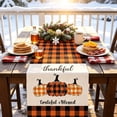 thumbnail image 2 of SLYNSHome Fall Pumpkin Table Runner, 33x183 cm Harvest Leaf Print Table Flag, Thanksgiving Holiday Cloth for Dining Table Kitchen Home Decor, 2 of 6