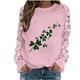 thumbnail image 3 of TaTaai St Patricks Day Sweatshirt Women Shamrock Long Sleeve Shirt Irish Festival Holiday Crewneck Causal Top Gift, 3 of 5