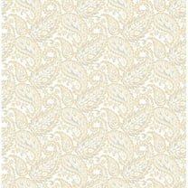 A-Street Prints Adrian Honey Paisley Wallpaper, 20.5-in by 33-ft, 56.4 sq. ft