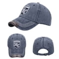 thumbnail image 2 of MIASHUI Men Women Washed Denim Cap Unisex Adjustable Baseball Hat,Navy, 2 of 7