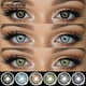 thumbnail image 2 of EYESHARE-lentes de contacto de Color azul para ojos, lentillas de Color azul multicolor para estudiantes de belleza, 1 par, 2 of 4