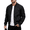 Black, variant on Men's Lightweight Bomber Jacket Windbreaker Slim Fit Active Coat Outerwear Fall Winter Coat for Hiking