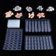 thumbnail image 2 of Molde de Ladrillos Modelo en Miniatura una Escala 1/16, Paquete de 4 Moldes de Ladrillo de SimulacióN Kit DIY para Accesorios de Paisaje de Mesa de Arena, 2 of 5