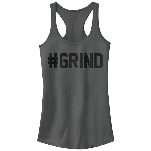 Women's Chin Up Grind - Racerback Womens Tank X-Large Charcoal