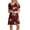 1# Wine womens summer dresses clearance sale, variant on Dyegold Sundresses for Women Casual Beach - Beach Dresses for Women Round Neck Short Sleeve Floral Print Tshirt Midi Sundress A-Line Flowy Swing Vacation Dress
