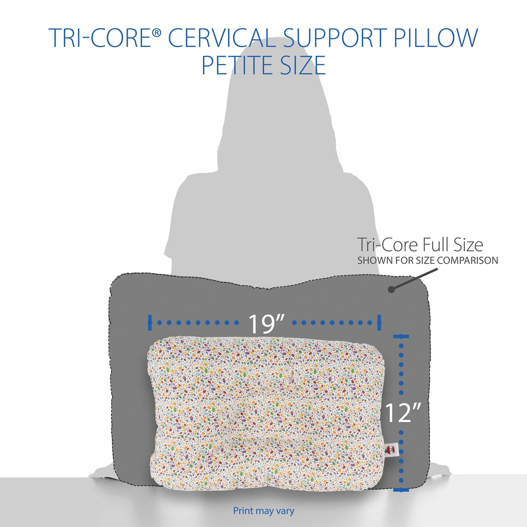 Petite Core Small Size Tri-Core Cervical Support Pillow - Chiro1Source