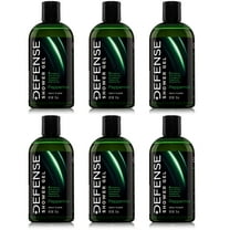 Defense Soap Peppermint Shower Gel | 100% Natural Organic Moisturizing Mint Tea Tree Body Wash, 12 oz (Pack of 6)