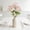 Pink, variant on Ywbawe Artificial Flower Bouquet, Fabric Triangle Rose Arrangement for Wedding Home Hotel Decor, 12.2 Inch White Pink Red Blue Black Faux Floral Centerpiece