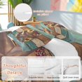 thumbnail image 2 of Queen 4 Piece Bedding Set Retro Country Star Sunflower Berry Soft Breathable Duvet Cover and Pillowcase,Farmhouse Wood Board Duvet Cover Set Washable Bed Sheets for Bedroom Dormitory Guest Room, 2 of 7