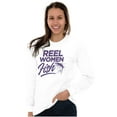 thumbnail image 5 of Reel Women Fish Cute Girly Fishing Women's Long Sleeve T Shirt Brisco Brands X, 5 of 6