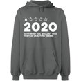 thumbnail image 2 of OXI Hoodie Sweatshirt - 2020 Bad Rating, Basic Casual Hoodie for Men's and Women Fleece Hoodie Long Sleeve - Graphite Heather Medium, 2 of 3