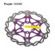 thumbnail image 1 of Soidarity Rotor de freno de disco de bicicleta, pastilla de freno de acero inoxidable con 6 pernos, disco de freno de bicicleta de carretera de montaña, Ciclismo Violeta 160MM Soidarity OD001615-05B, 1 of 6