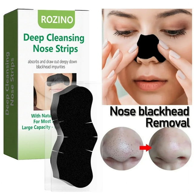 Fiudx Eliminador de Puntos Negros, Parche Nasal Hidratante, Bandas Faciales para Cerrar Los Poros, Tratamiento de Limpieza Suave, Solución de Limpieza Profunda, Rutina de Cuidado de La Piel para Adul