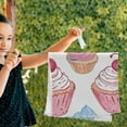 thumbnail image 5 of Cupcakes with Cherries on Top Hand Towel Absorbent Bath Towels for Bathroom Sports Gym 28" x 14" Set of 2, 5 of 8