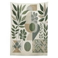 thumbnail image 2 of Ambesonne Monstera Tablecloth Rectangular Table Cover, Minimalist Floral Romance, 60"x84", Pale Reseda Green Sepia, 2 of 3