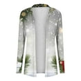 thumbnail image 4 of Christmas Cardigans for Women Plus Size Long Sleeve Casual Fashion Print Loose Cardigan Coat Tops, 4 of 4