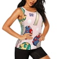 thumbnail image 2 of Lsque Mushroom Printed Workout Tank Tops for Women, Athletic Sports Tank Tops, Compression Sleeveless Dry Fit Shirts,Sleeveless Yoga Shirt-Large, 2 of 9