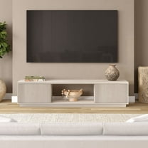 Dorian Rectangular TV Stand for TV's up to 78" in Alder White