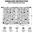 thumbnail image 2 of Blackout Kids Curtains,Black and White Mushroom Childrens Insulated Curtains Set Of 2,Bedroom Essentials,Toddler Room Decor 42x54in(106x137cm), 2 of 4