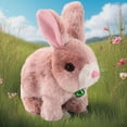 thumbnail image 3 of Guvpev Easter Bunby - My Realistic Bunny Toys, Jumping & Twitching & Shaking Ear, Handmade Interactive Bunny Stuffed Animal for Kids, Easter Basket Stuffers Gifts for Boys and Girls, 3 of 8