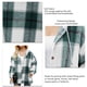 thumbnail image 5 of Mujeres cardigan sudadera elegante casual Otoño Invierno color bloqueo Plaid mujer casual sudadera con capucha, 5 of 6