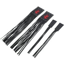 2 Pcs Motorbike Handlebar Tassel Tassels Motorcycle Throttle Grip Covers Black