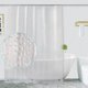 thumbnail image 3 of Lankey PEVA Liner de cortina de ducha con ganchos Impermeable 3D Cubo de agua Baño transparente Sin olor químico Cortinas de ducha Lankey Cortina de la ducha, 3 of 7
