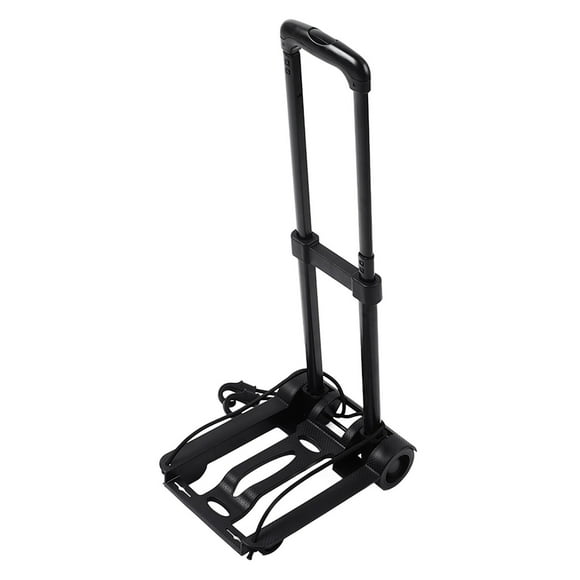 Folding Hand Truck Retractable Tie Rod Multifunctional Large Capacity Portable Luggage Hand Cart for Travel Shopping