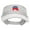 White, variant on Mini Republican Elephant Embroidered Pro Style Cotton Twill Washed Visor - White OSFM