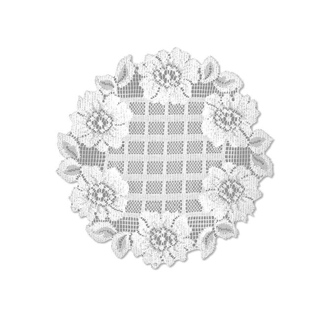 9 in. Floral Trellis Round Doily