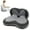 Grey, variant on Clearance! Hewann Gel Seat Cushion for Long Sitting - Ergonomic Memory Foam Back Support, Coccyx Relief Cushion for Desk Chairs & Car Rides, Breathable & Easy to Clean Blue Cover